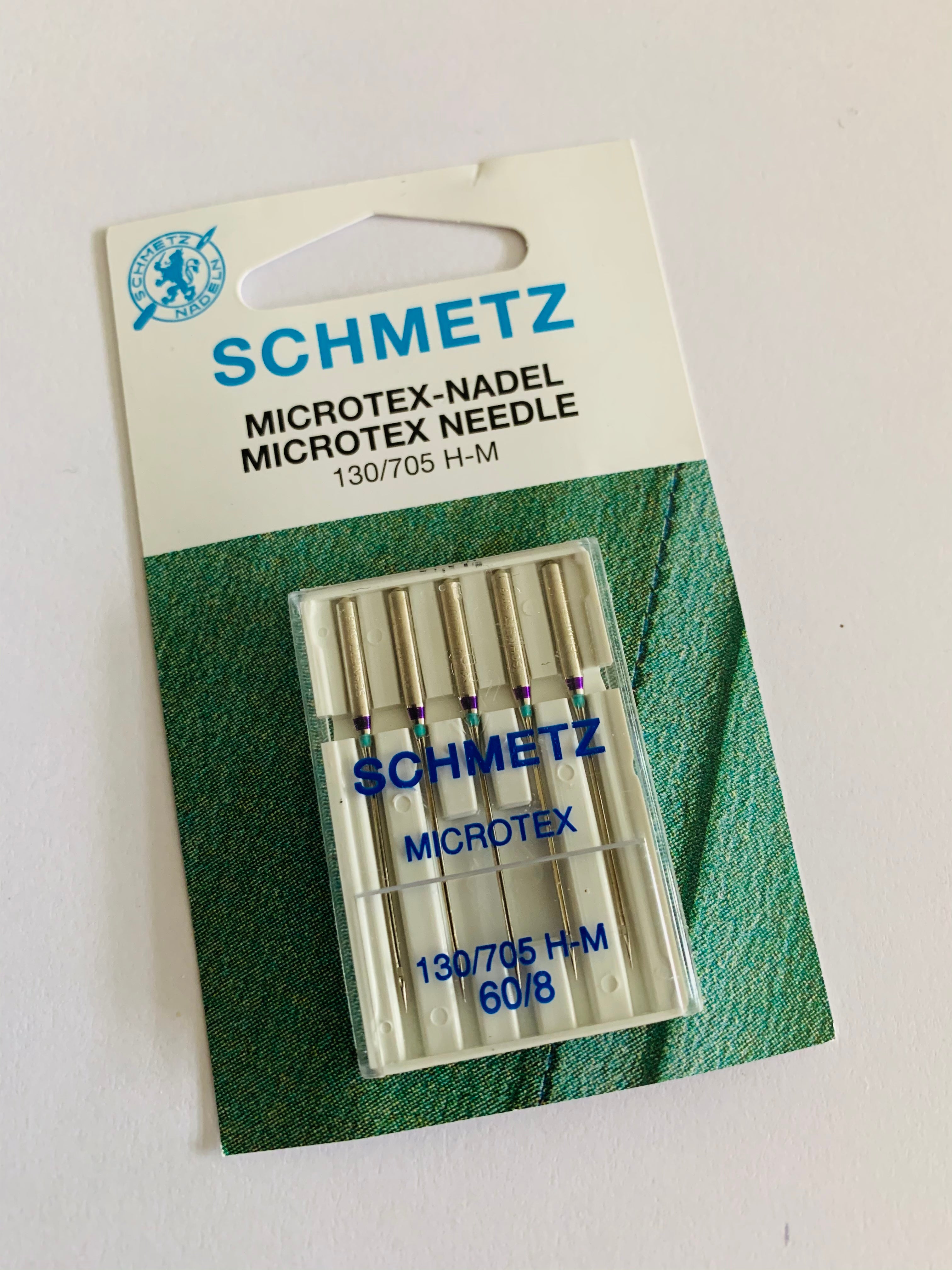 Schmetz sewing machine needles: Microtex 60/8