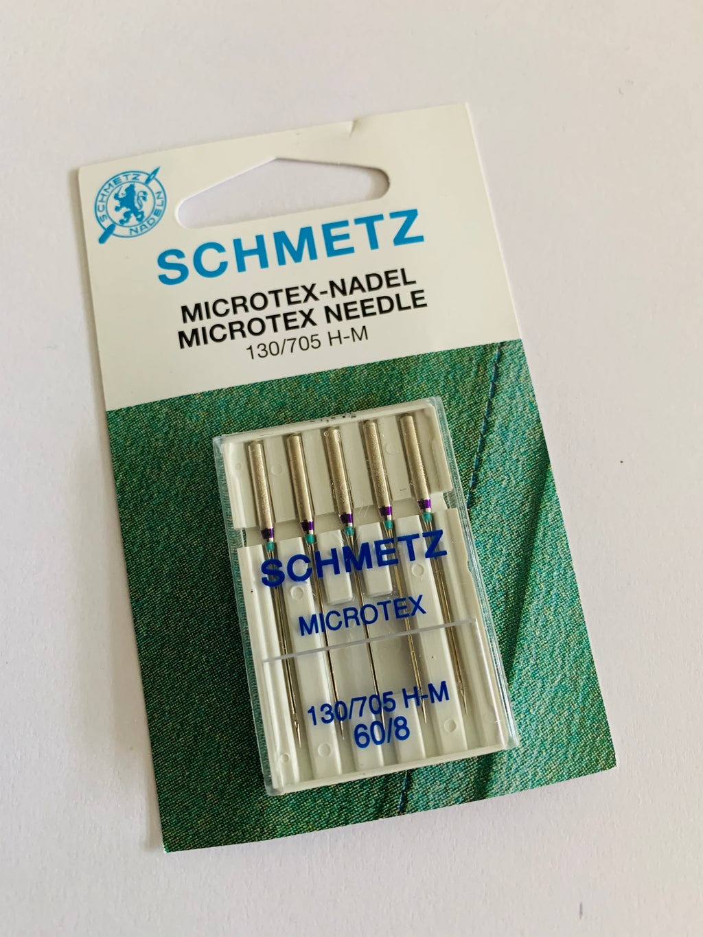Schmetz sewing machine needles: Microtex 60/8