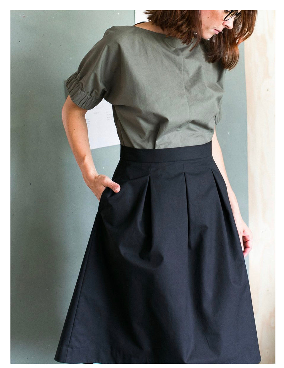 Assembly Line Three Pleat Skirt Sewing Pattern