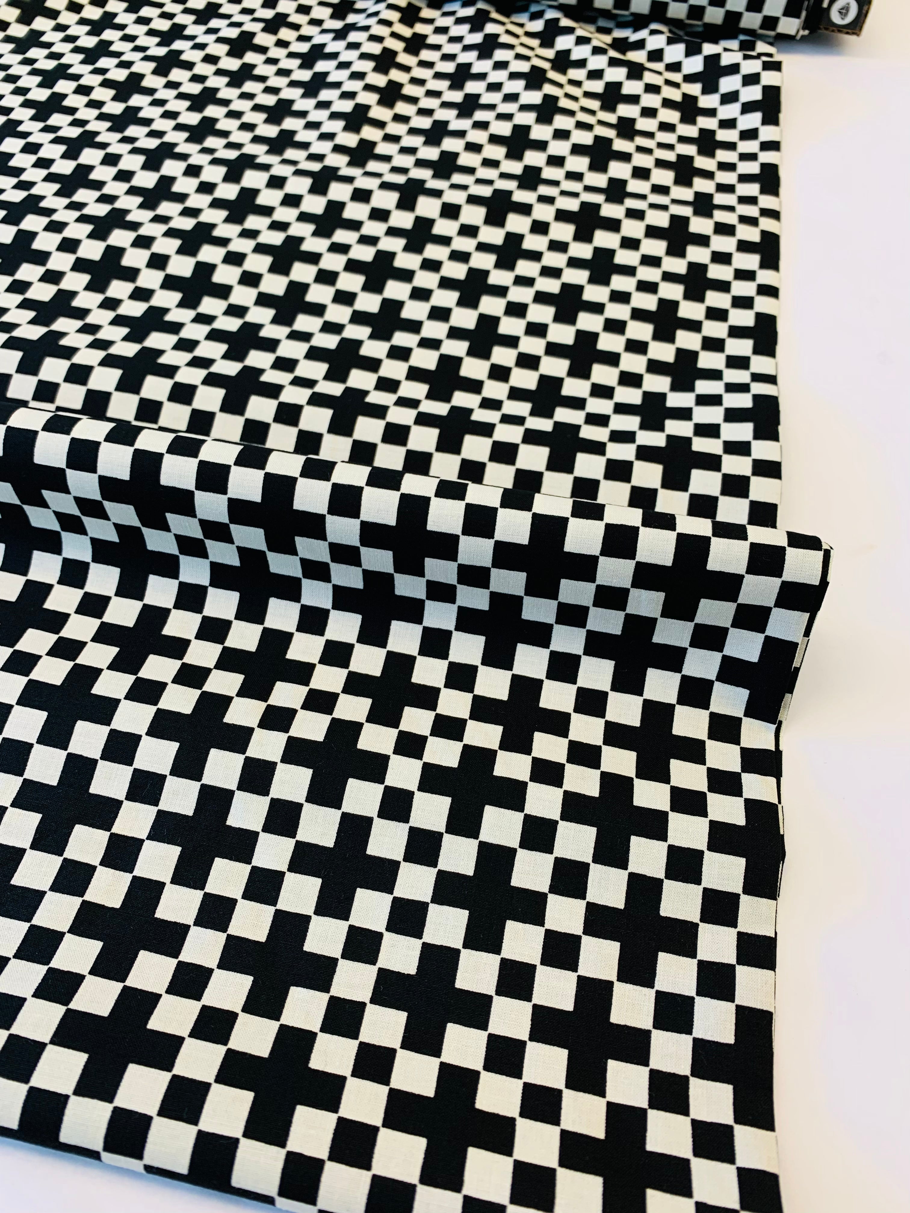 Achroma/ Checkerboard in Black by Ruby Star Society