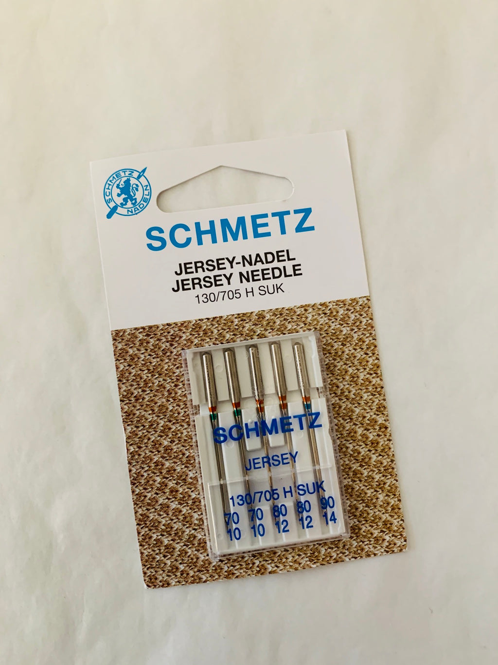 Schmetz jersey needle: 70/10-90/14