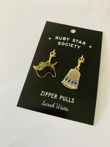 Ruby Star Society/ Set of Two Zipper Pulls