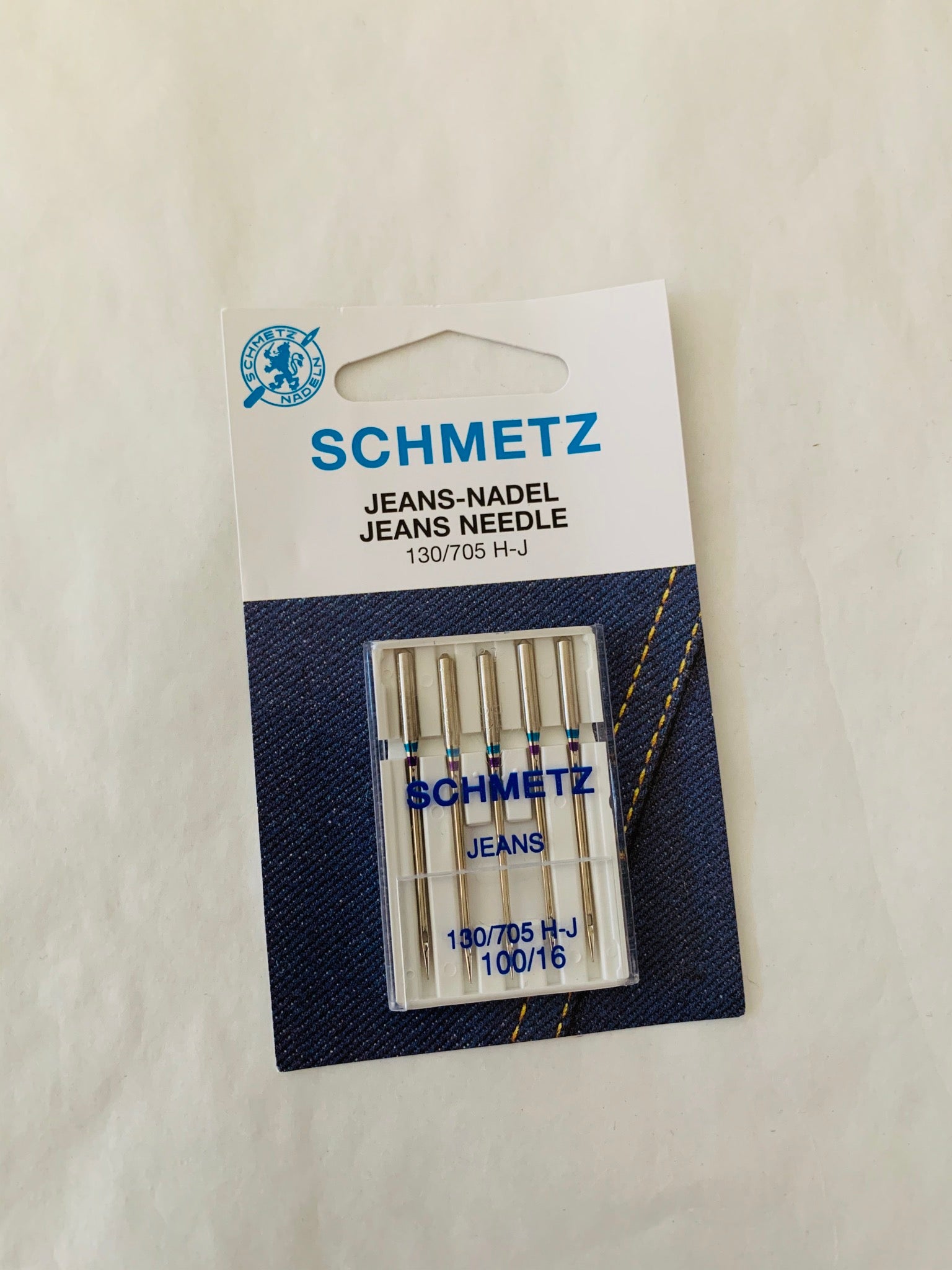 Schmetz Jeans needle: 100/16