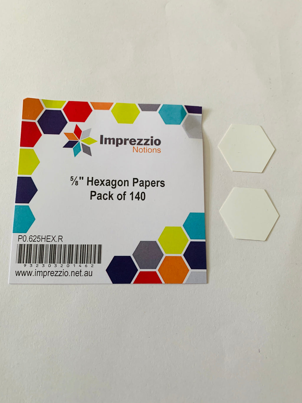 Imprezzio 5/8” hexagon papers