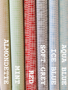 AGF Square Elements cotton print: Aqua Blue