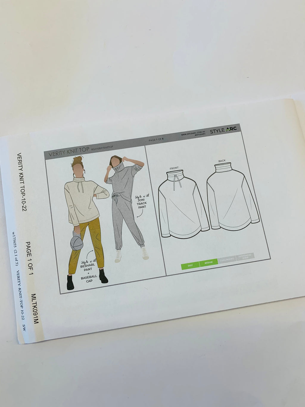 Style Arc: Verity Knit Top Sewing Pattern
