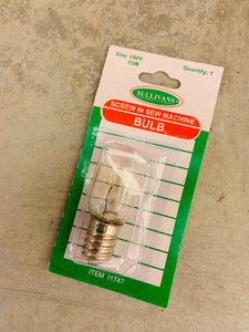 Sullivans sewing machine bulb: Screw in