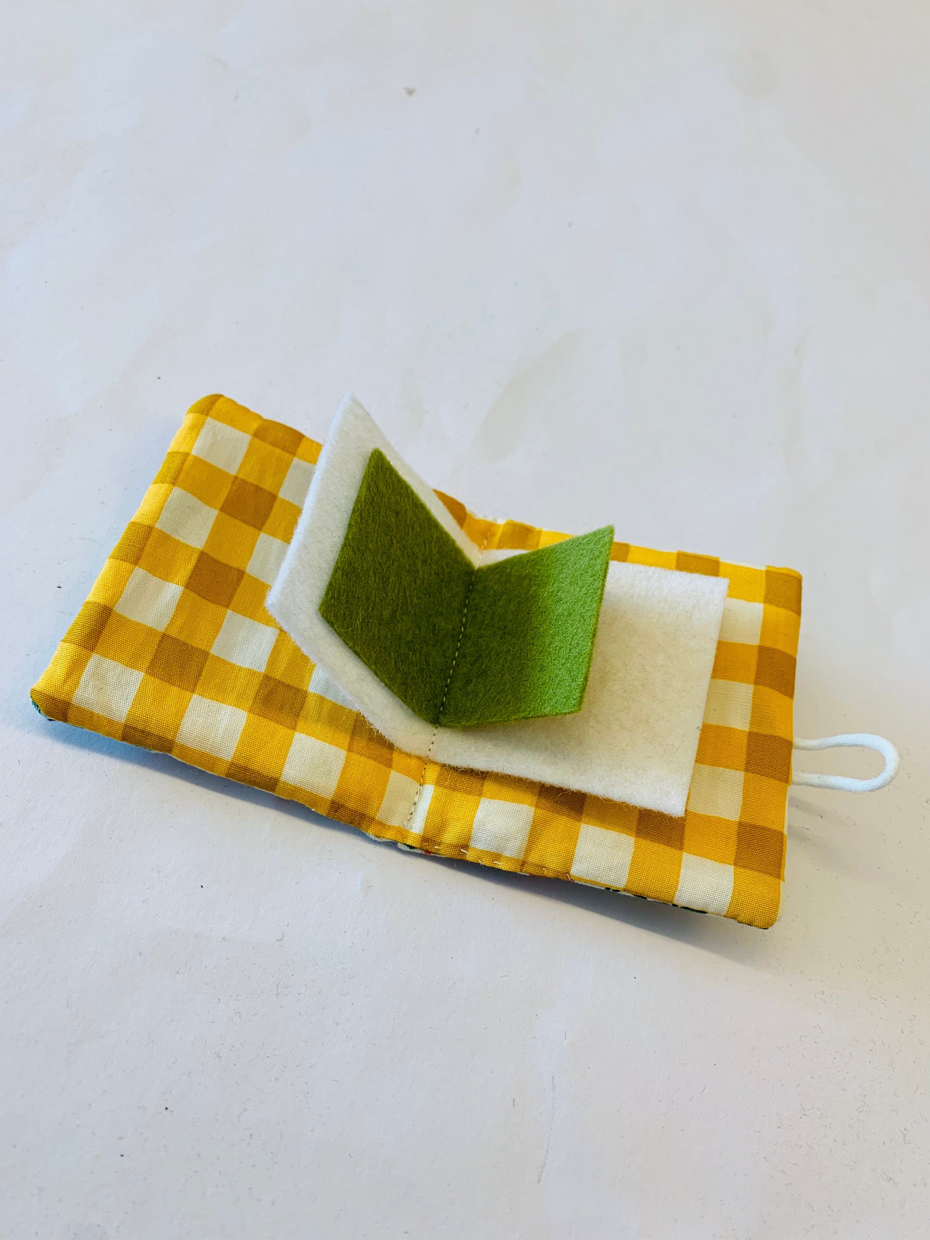 Hand Pieced and Quilted Sewing Book/ Mini Multi