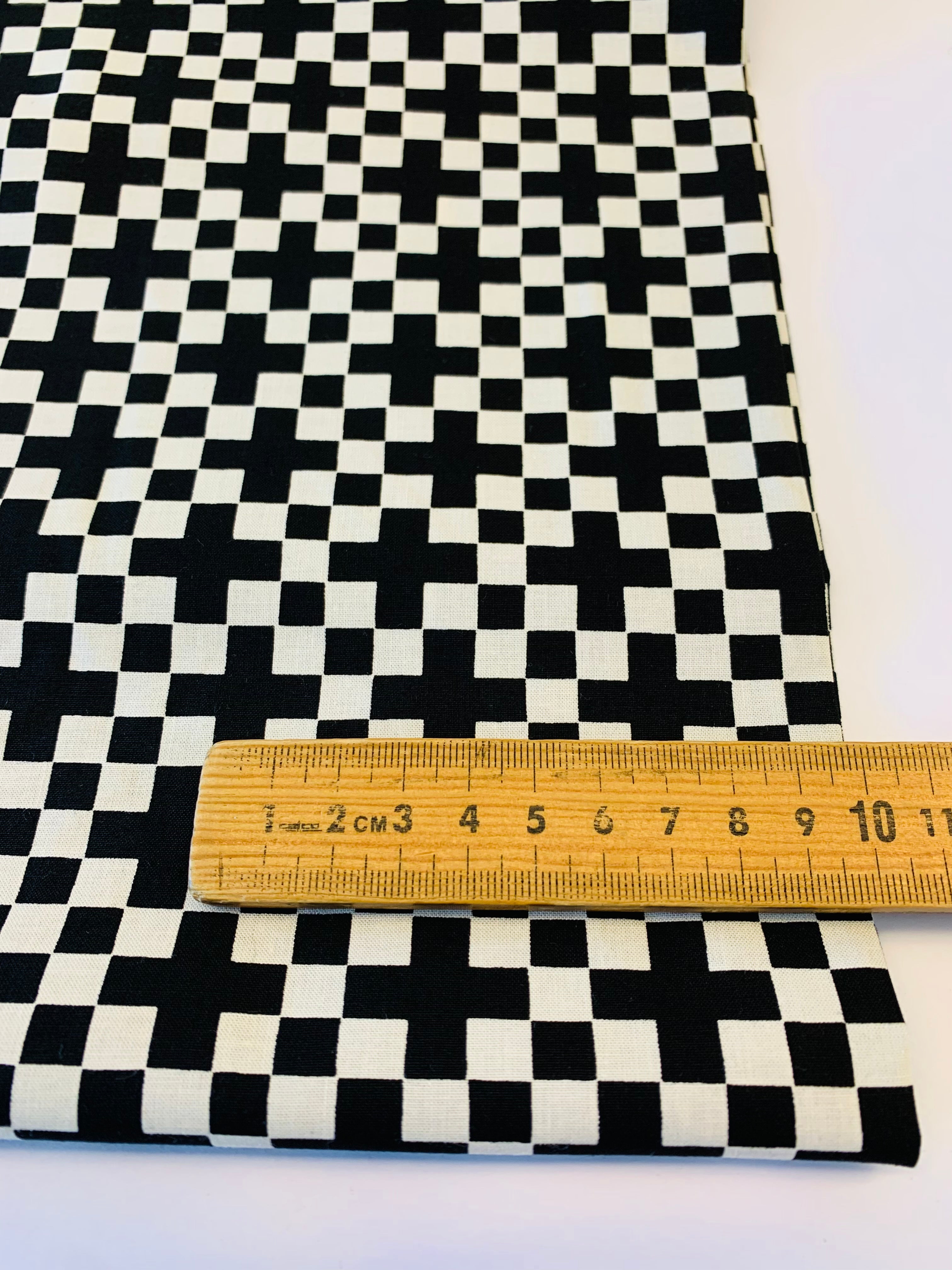 Achroma/ Checkerboard in Black by Ruby Star Society
