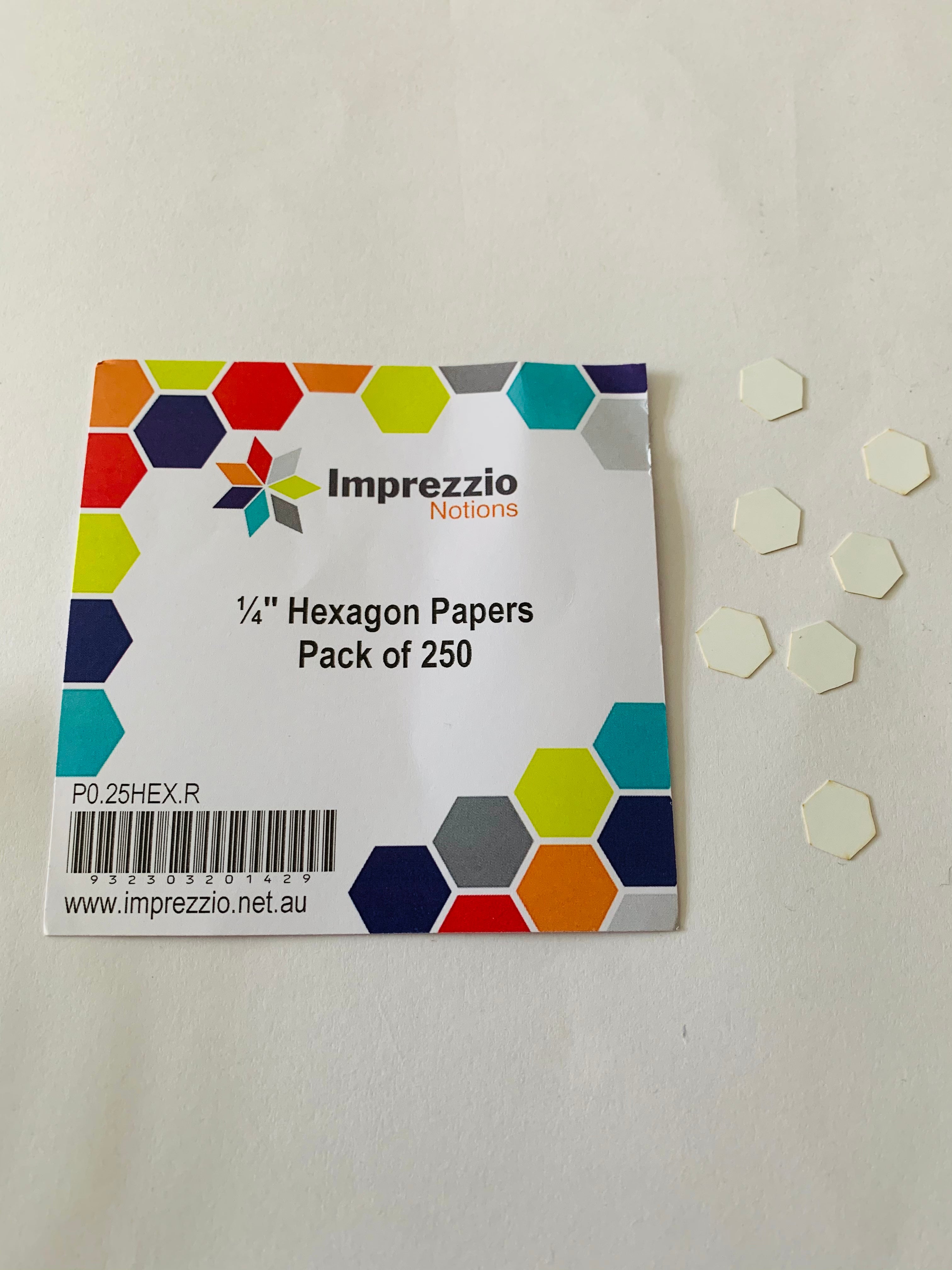 Imprezzio 1/4” hexagon papers