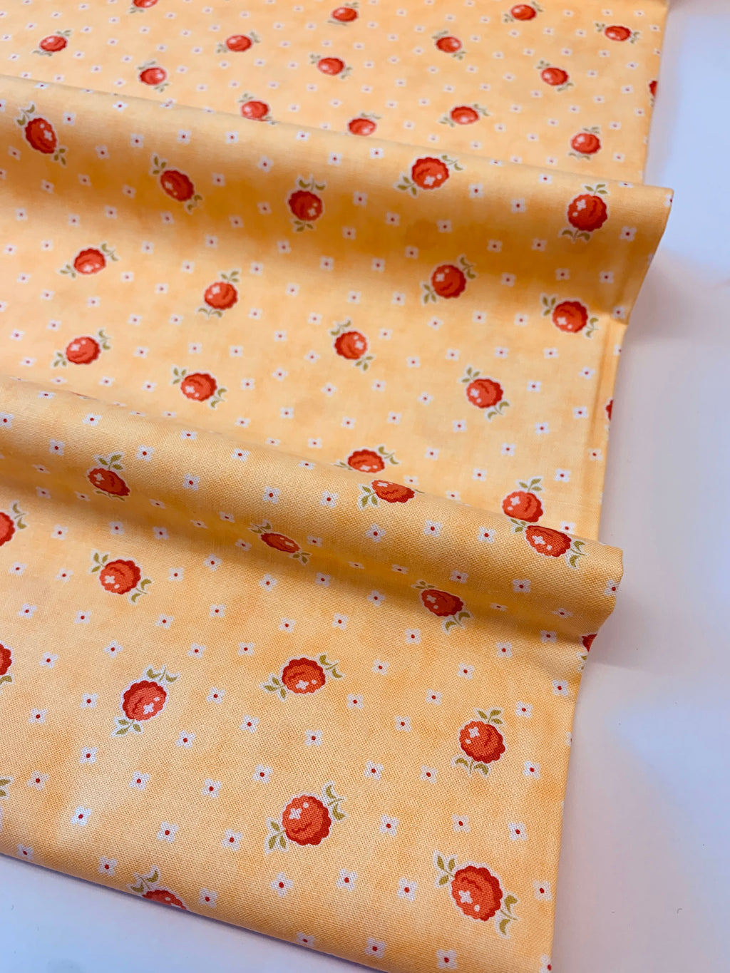 Stitched Buttercup Raspberry by Moda