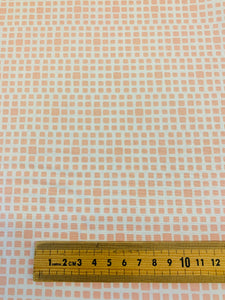 AGF Square Elements cotton print: peach