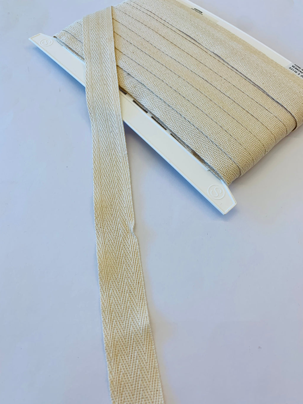 Cotton Webbing 32mm Natural