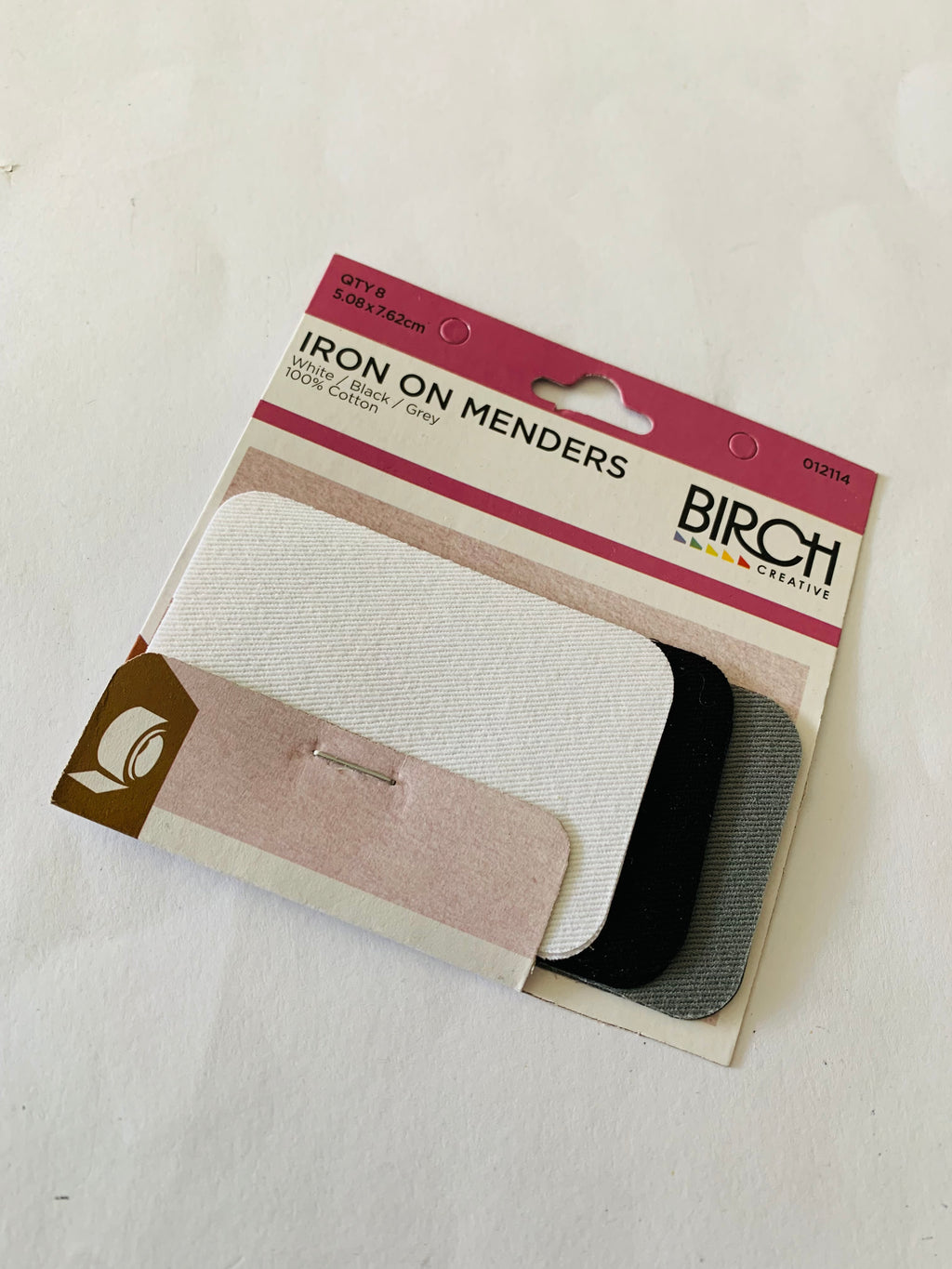 Birch: Iron On Menders (Black, grey, white)