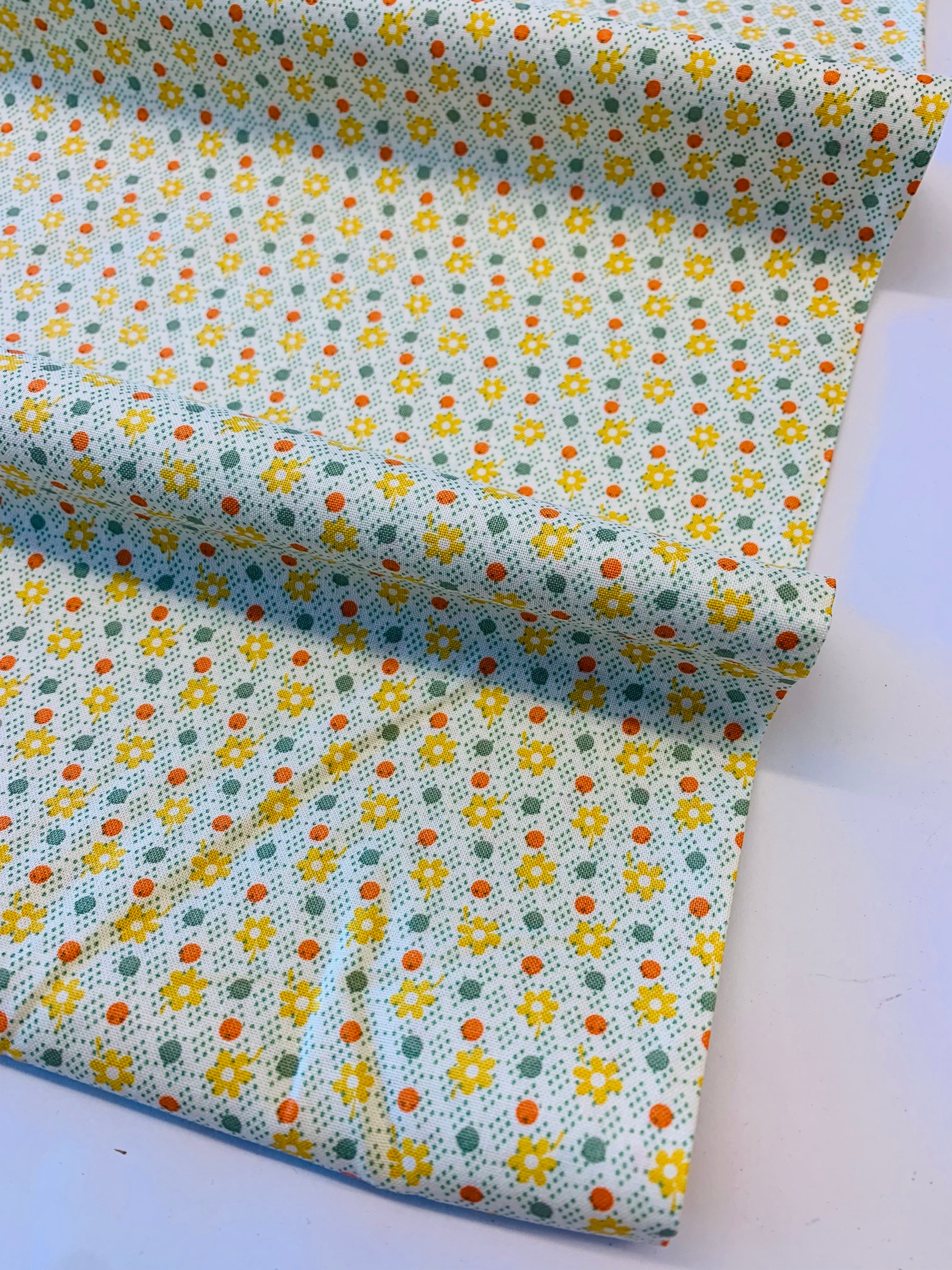 Aunt Grace Simply Charming/ Yellow Floral by Marcus Fabrics