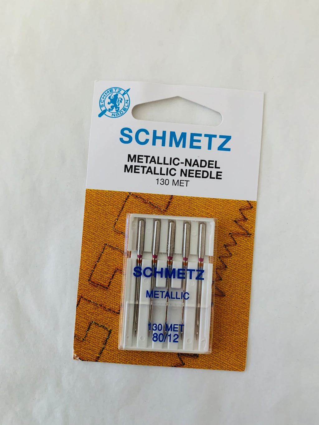 Schmetz metallic needle: 80/12