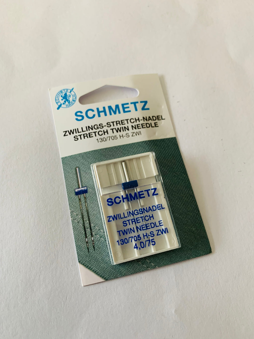 Schmetz Stretch Twin Needle: 4, 0/75