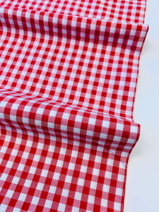 Gingham check: Red