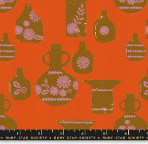 Ruby Star Society/ Vessel Pots in Warm Red