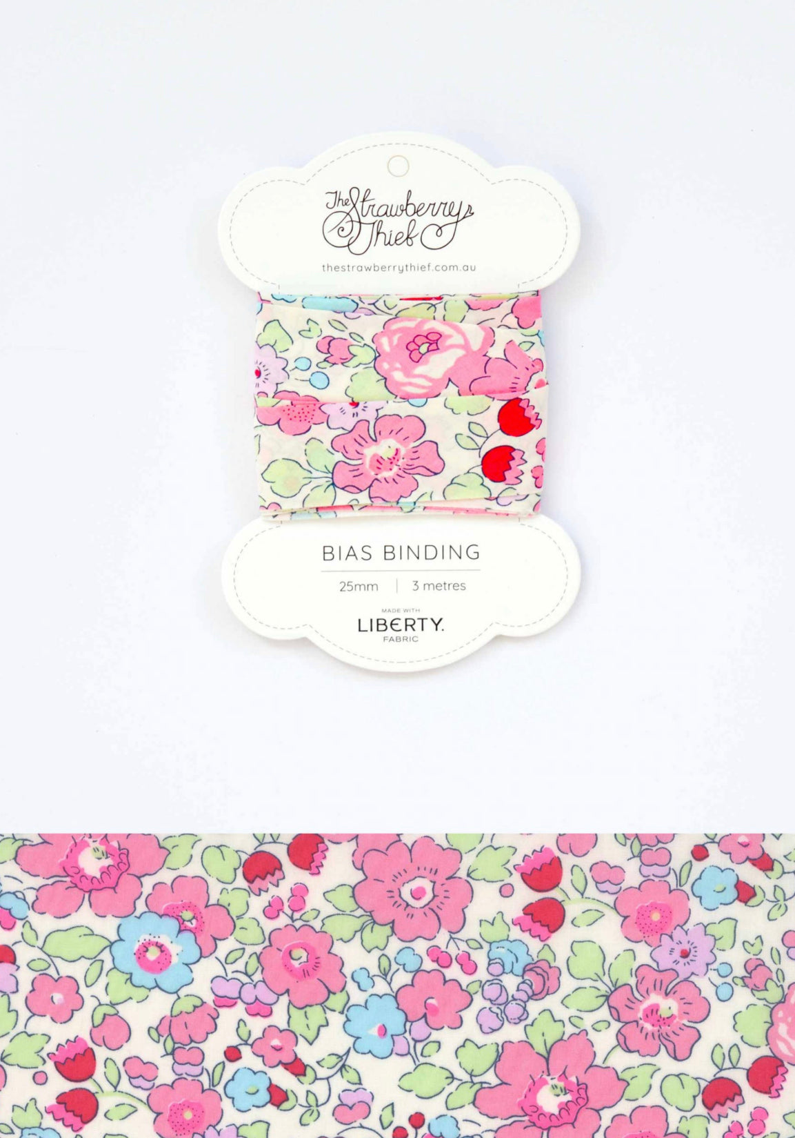 Strawberry Thief: Pre-packed Liberty Bias Binding