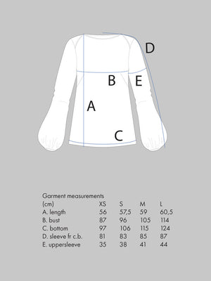 Assembly Line Puff Shirt Paper Sewing Pattern