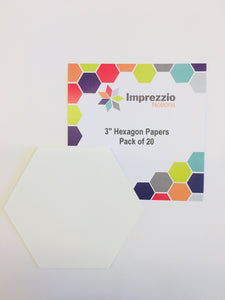 Imprezzio 3” hexagon papers