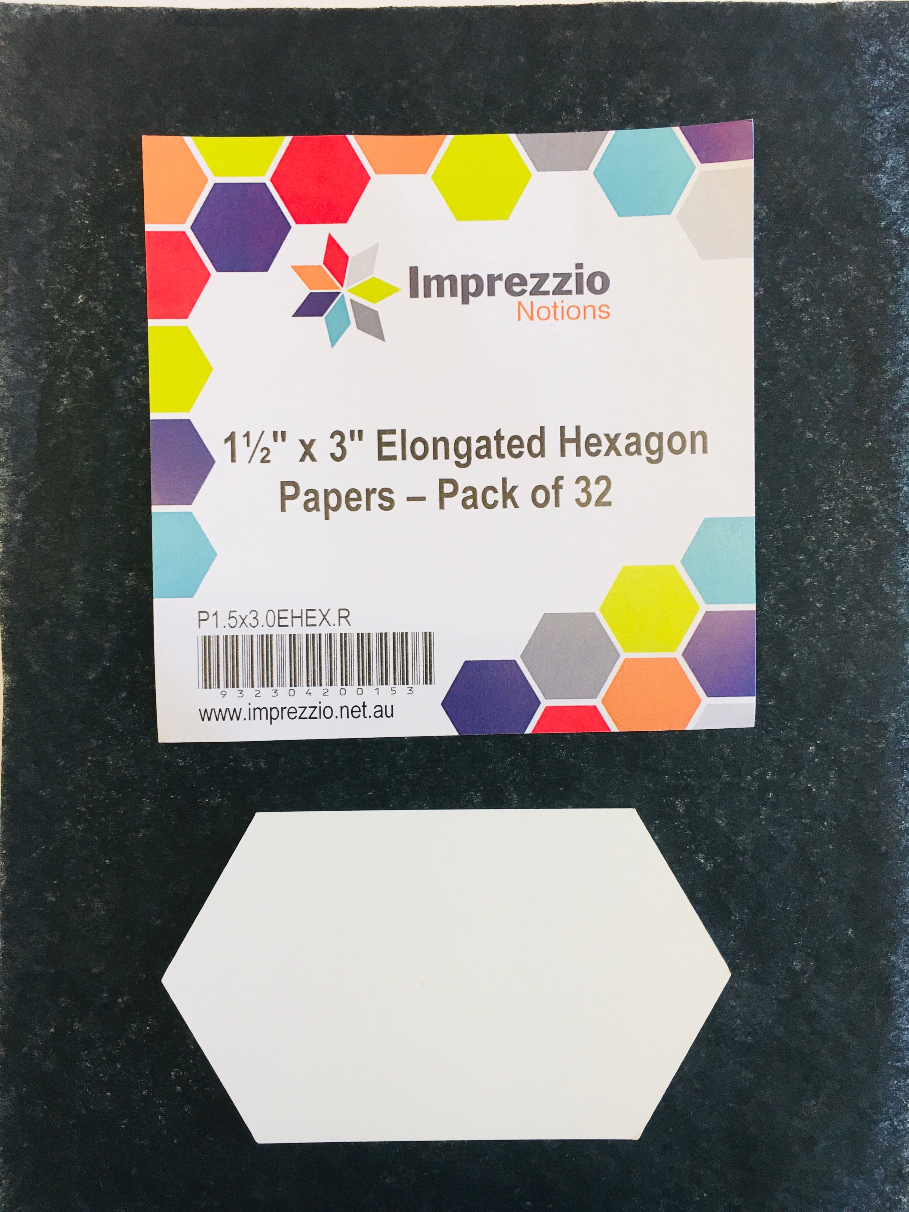 Imprezzio 1 1/2” x 3" Elongated Hexagon Papers