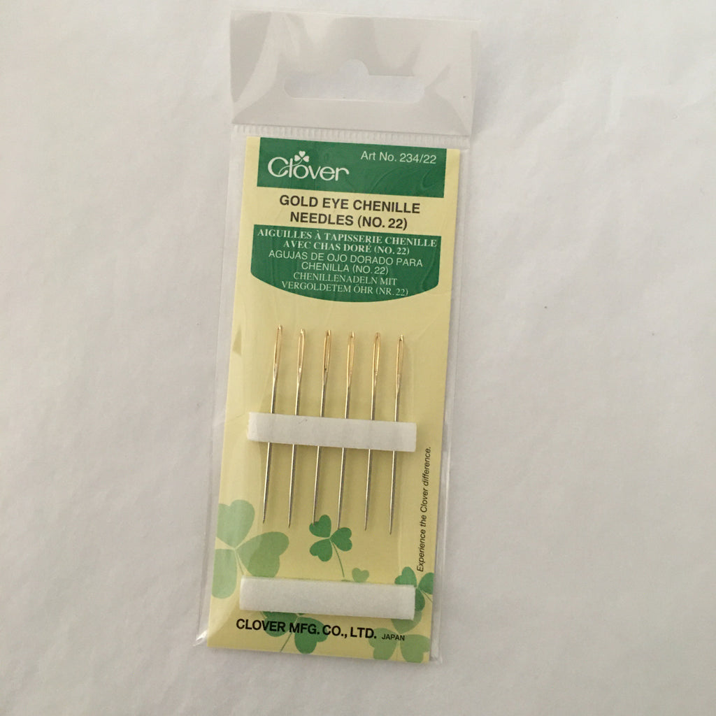 Clover Gold Eye Chenille Needles (#22)