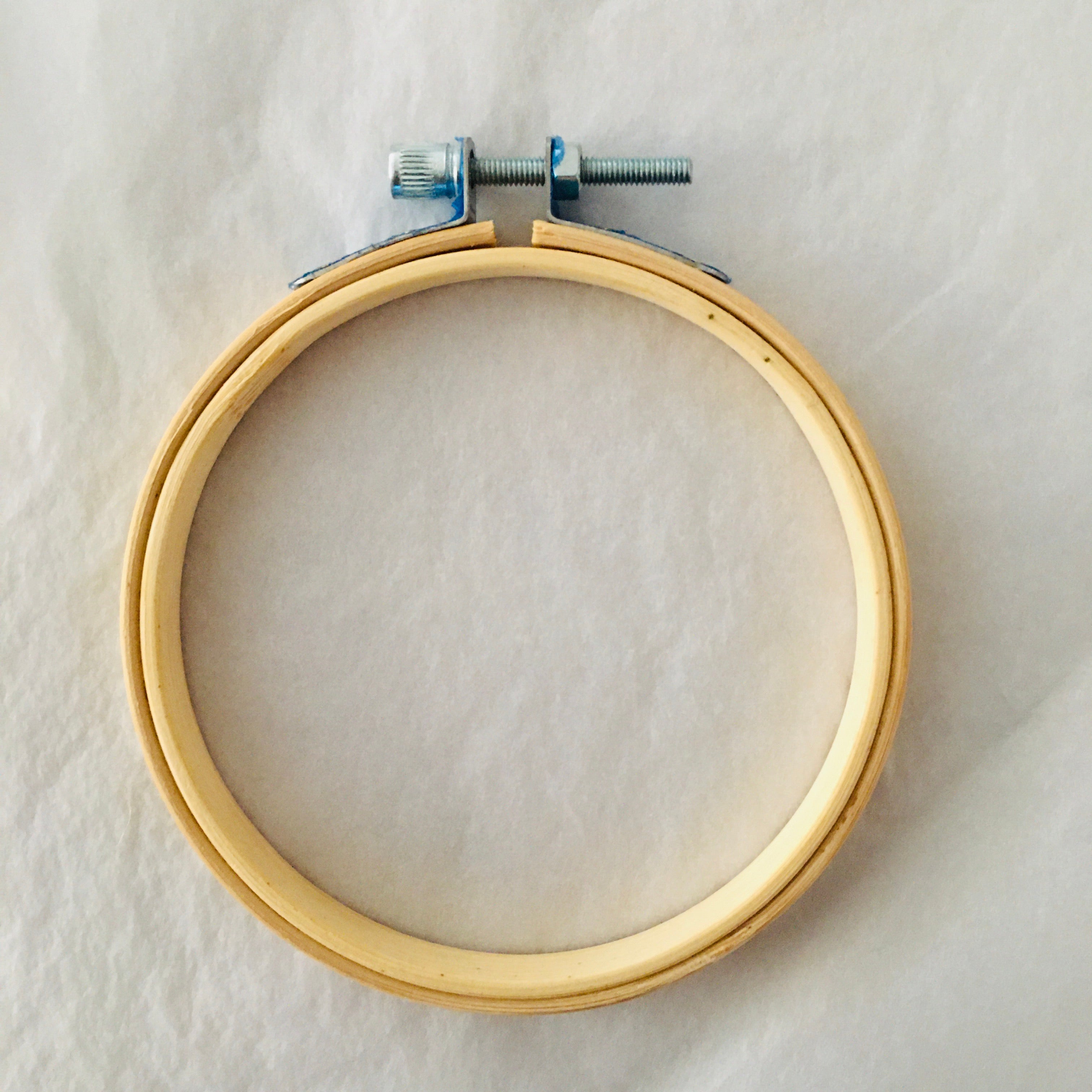 Small bamboo embroidery hoop 4”