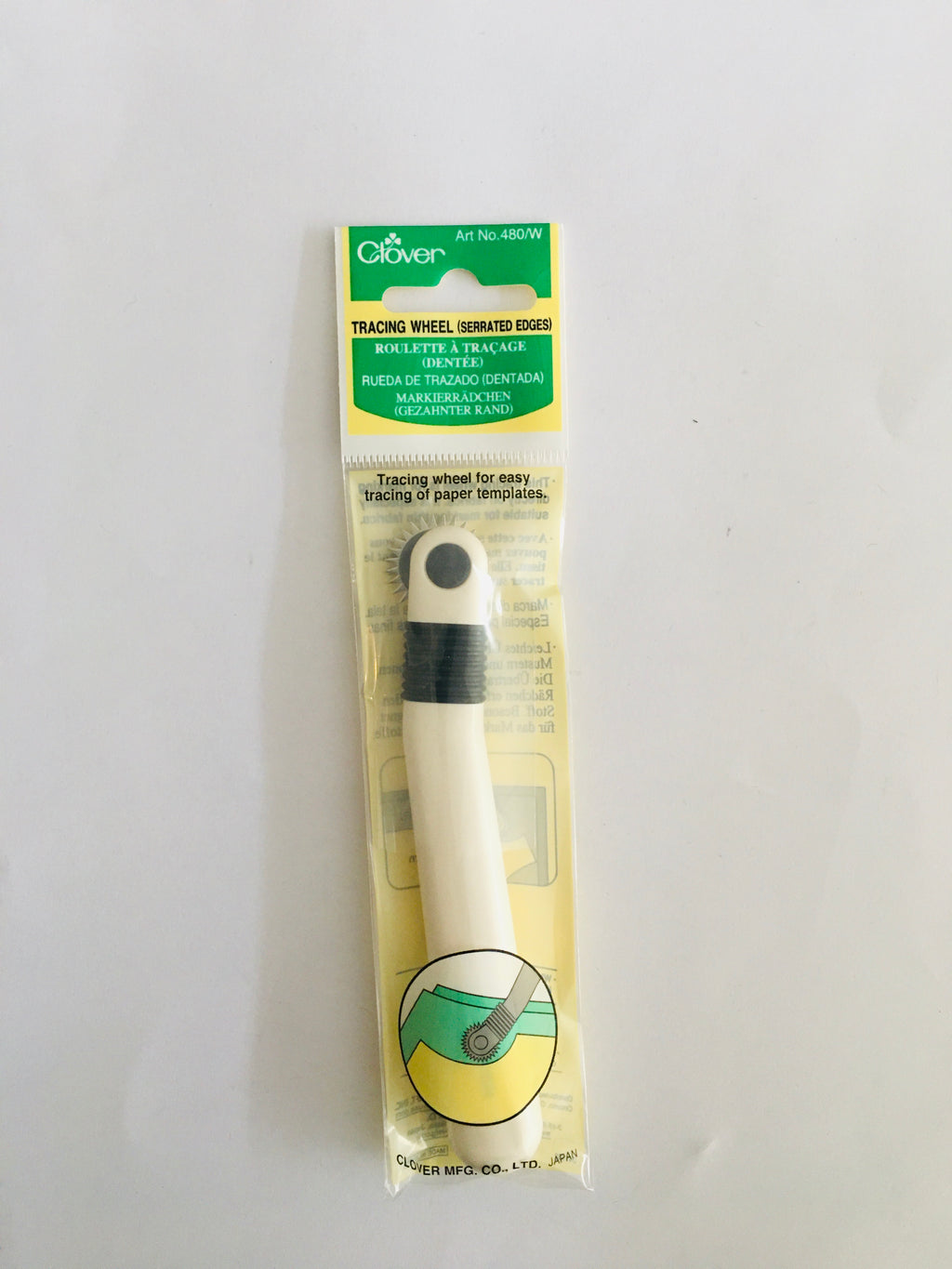 Clover Tracing Wheel (Serrated Edges)