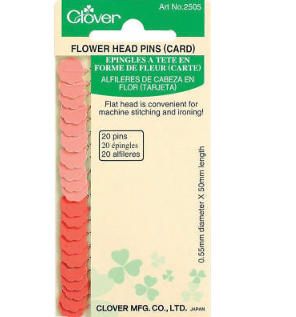 Clover Flower Head Pins Medium